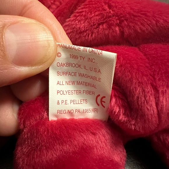 Valentina beanie baby. Rare w/tag errors 1998/99. Holographic tag. - Picture 5 of 7